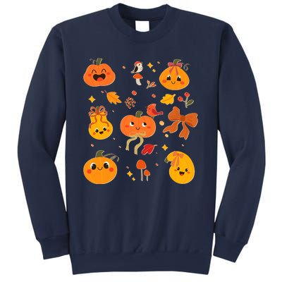 Cute Autumn Fall Pumpkins Ribbons Bows Sweatshirt