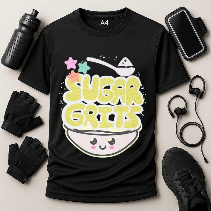 Cute And Funny Sugar And Grits Foodie Cooling Performance Crew T-Shirt