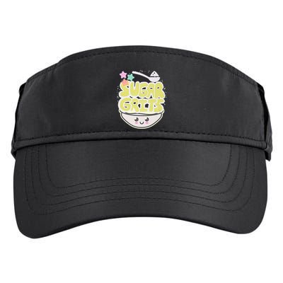 Cute And Funny Sugar And Grits Foodie Adult Drive Performance Visor