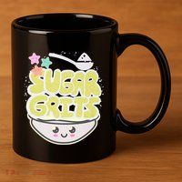 Cute And Funny Sugar And Grits Foodie 11oz C Handle Ceramic Mug