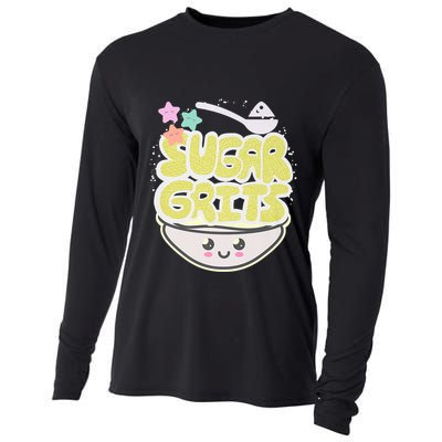 Cute And Funny Sugar And Grits Foodie Cooling Performance Long Sleeve Crew