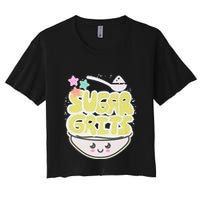 Cute And Funny Sugar And Grits Foodie Women's Crop Top Tee