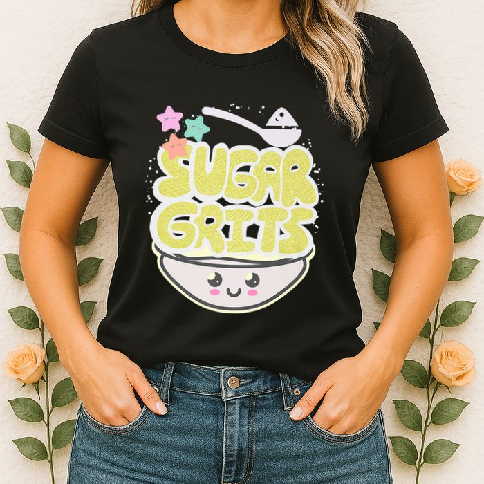 Cute And Funny Sugar And Grits Foodie Womens T-Shirt