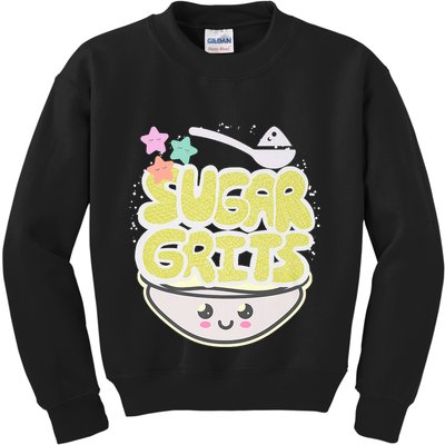 Cute And Funny Sugar And Grits Foodie Kids Sweatshirt