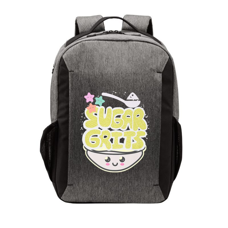Cute And Funny Sugar And Grits Foodie Vector Backpack