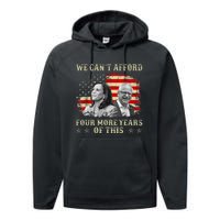 CanT Afford Four More Years Of This Tim Walz Election 2024 Performance Fleece Hoodie