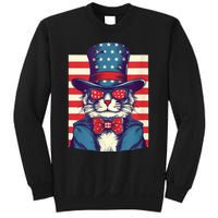 Cat American Flag Pride And Liberty On The Fourth Of July Sweatshirt