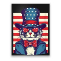 Cat American Flag Pride And Liberty On The Fourth Of July Poster