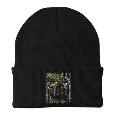 Camouflage American Flag Fishing Hunting Hunter Deer Fish Beanie