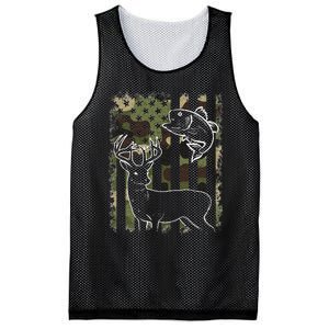 Camouflage American Flag Fishing Hunting Hunter Deer Fish Mesh Reversible Basketball Jersey Tank