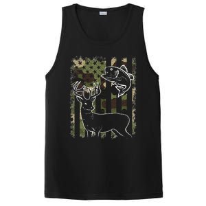 Camouflage American Flag Fishing Hunting Hunter Deer Fish PosiCharge Competitor Tank