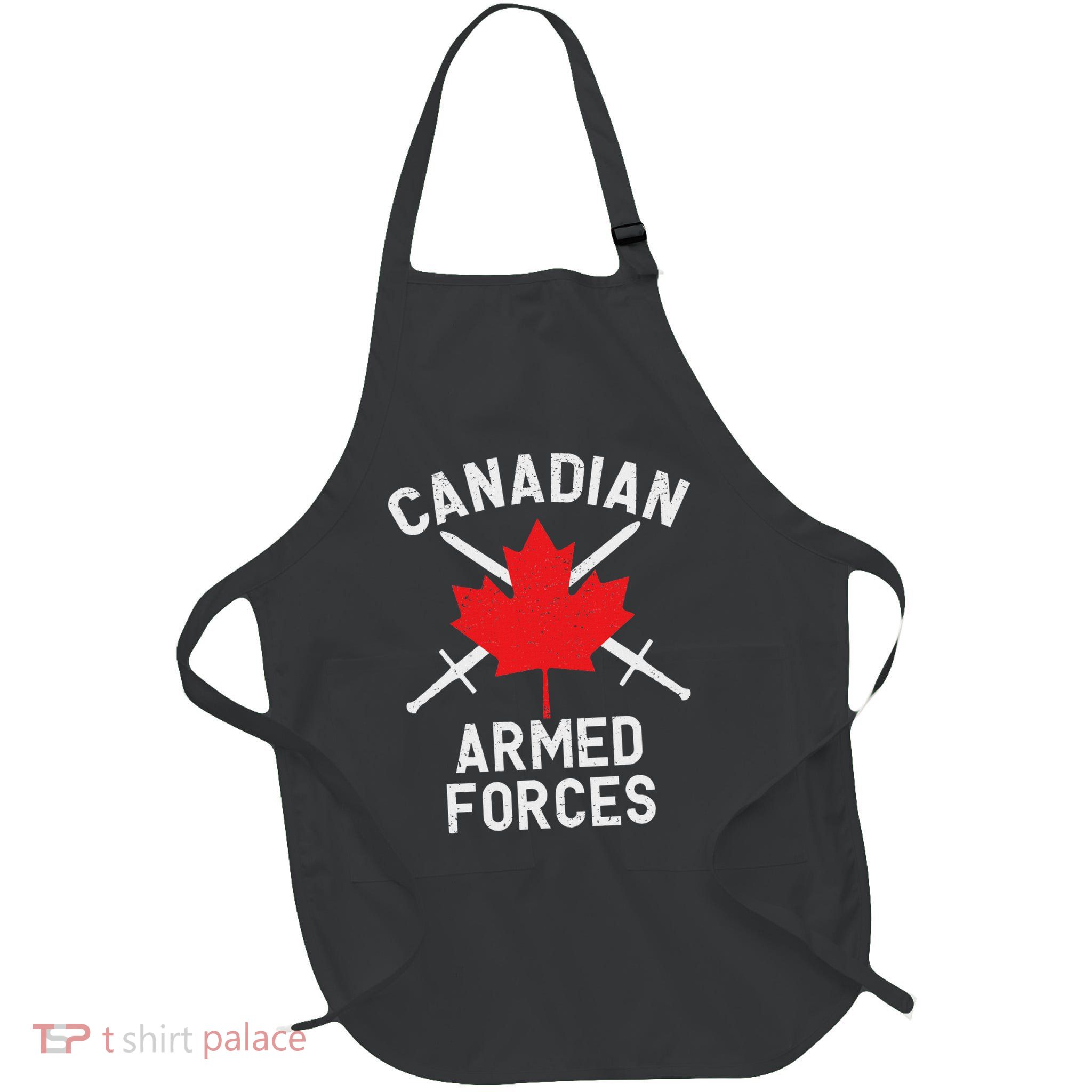 Canadian Armed Forces Flag Of Canada Full-Length Apron With Pockets
