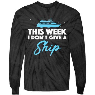 Cruise Art For Cruising Ship Vacation Lovers Tie-Dye Long Sleeve Shirt