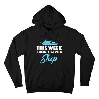 Cruise Art For Cruising Ship Vacation Lovers Tall Hoodie