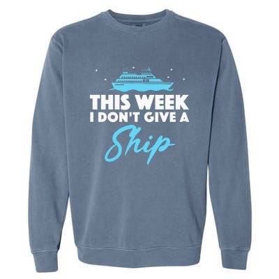 Cruise Art For Cruising Ship Vacation Lovers Garment-Dyed Sweatshirt