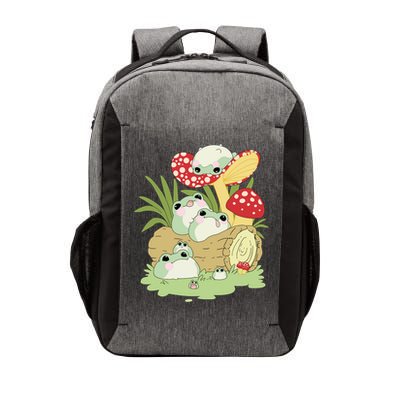Cottagecore Aesthetic Frog Lying On Mushroom Cute Frog Lover Vector Backpack