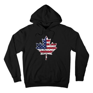 Canadian American Flag Shirts Canada And US Flag Gift Hoodie