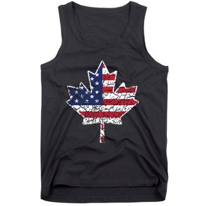 Canadian American Flag Shirts Canada And US Flag Gift Tank Top