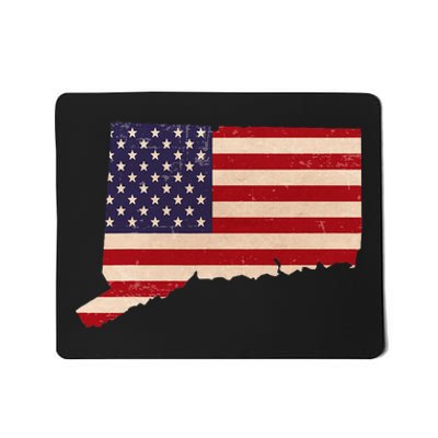 Connecticut American Flag Vintage Mousepad