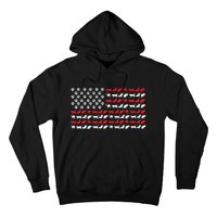 Cat American Flag USA Paws Patriotic Hoodie