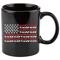 Cat American Flag USA Paws Patriotic 11oz C Handle Ceramic Mug