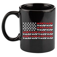Cat American Flag USA Paws Patriotic 11oz C Handle Ceramic Mug