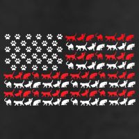 Cat American Flag USA Paws Patriotic 11oz C Handle Ceramic Mug