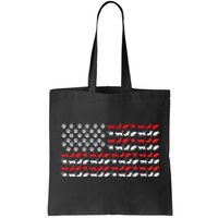 Cat American Flag USA Paws Patriotic Tote Bag