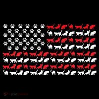 Cat American Flag USA Paws Patriotic Tank Top