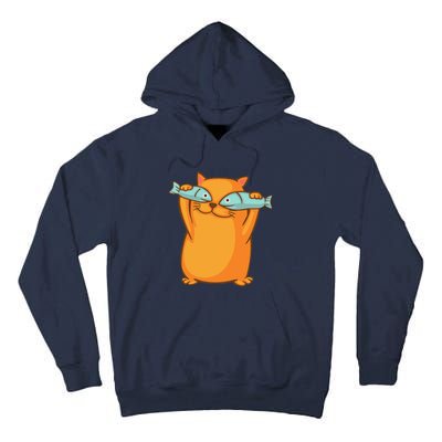 Cute And Funny Ginger Cat Has Fish Eyes Kitty Kitten Joke Tall Hoodie