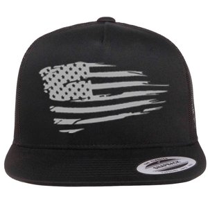 Classic American Flag Cool Patriotic American Flag For You Flat Bill Trucker Hat