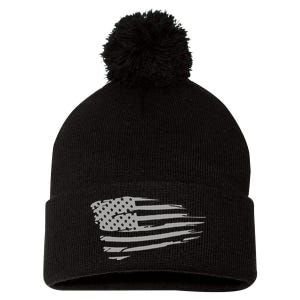 Classic American Flag Cool Patriotic American Flag For You Pom Pom 12in Knit Beanie