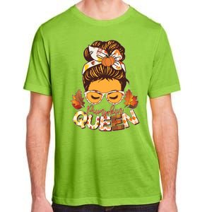 Cute Autumn Fall Pumpkin Queen Adult ChromaSoft Performance T-Shirt