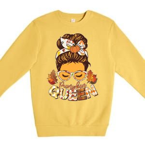 Cute Autumn Fall Pumpkin Queen Premium Crewneck Sweatshirt