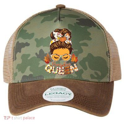 Cute Autumn Fall Pumpkin Queen Legacy Tie Dye Trucker Hat