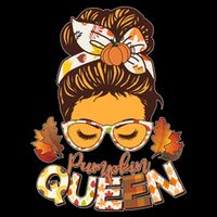 Cute Autumn Fall Pumpkin Queen City Backpack
