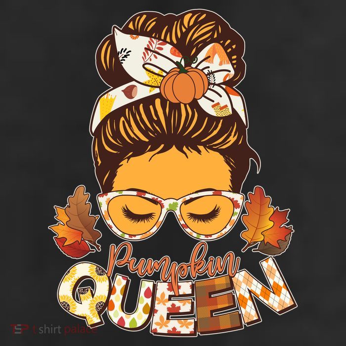 Cute Autumn Fall Pumpkin Queen 25L Jumbo Tote
