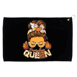 Cute Autumn Fall Pumpkin Queen Grommeted Golf Towel