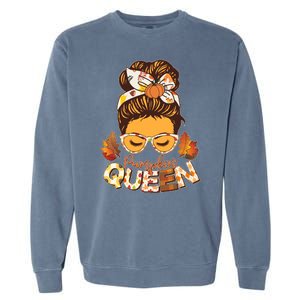 Cute Autumn Fall Pumpkin Queen Garment-Dyed Sweatshirt