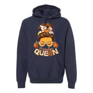 Cute Autumn Fall Pumpkin Queen Premium Hoodie