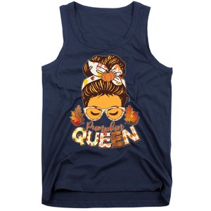 Cute Autumn Fall Pumpkin Queen Tank Top