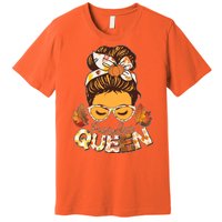 Cute Autumn Fall Pumpkin Queen Premium T-Shirt