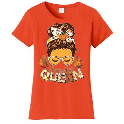 Cute Autumn Fall Pumpkin Queen Women's T-Shirt