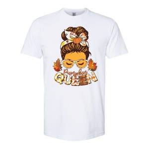 Cute Autumn Fall Pumpkin Queen Softstyle CVC T-Shirt