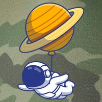 Cute Astronaut Floating On With Saturn Balloon Legacy Tie Dye Trucker Hat