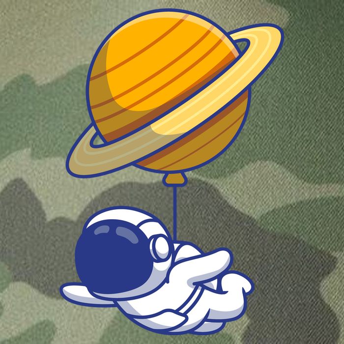 Cute Astronaut Floating On With Saturn Balloon Legacy Tie Dye Trucker Hat