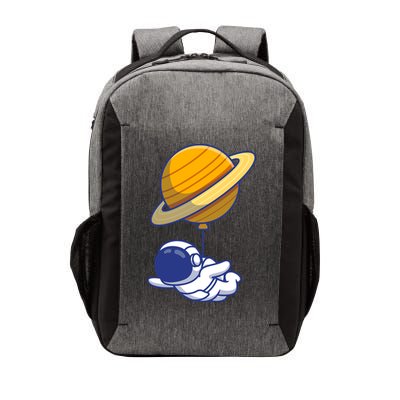 Cute Astronaut Floating On With Saturn Balloon Vector Backpack
