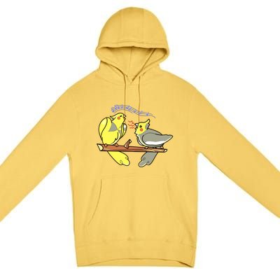 Chip And Fish The Cockatiel Brothers Premium Pullover Hoodie