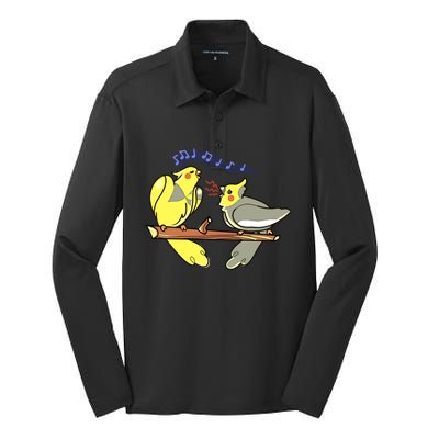 Chip And Fish The Cockatiel Brothers Silk Touch Performance Long Sleeve Polo