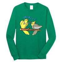 Chip And Fish The Cockatiel Brothers Long Sleeve Shirt